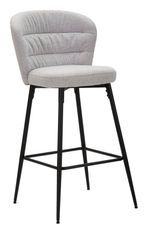Lot de 2 tabourets de bar gris style années 70 Ela