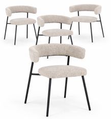 Lot de 4 chaises AMAIA – Confort rembourré & design contemporain