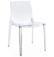 Lot de 4 chaises transparentes Odelia - Haut de gamme