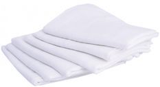 Lot de 6 langes blancs