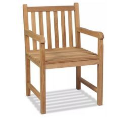 Lot de chaises de jardin en teck massif naturel Ketia