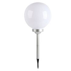 LUMIJARDIN balise lumineuse solaire a piquer lumiere blanche Moony a LED - Ø 30cm
