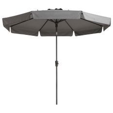 Madison Parasol Flores Luxe 300 cm Rond Gris clair