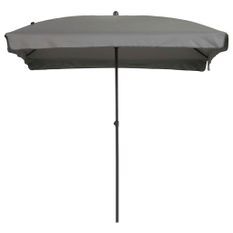 Madison Parasol Patmos Luxe Rectangulaire 210x140 cm Gris clair