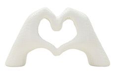 Mains amoureuses blanches cm 25 x 7,5 x 13,5