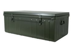 Malle de rangement en métal Habitat L 100 x H 39 x P 55 cm - Capacité 175 litres