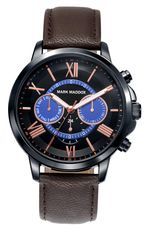 Mark Maddox Casual Hc6016-53 . Leather/cuoio - Multifuncion - 42 Mm - Wr 3 Atm