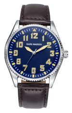 Mark Maddox Casual Hc6017-35 . Leather/cuoio - 42 Mm - Wr 3 Atm