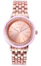 Mark Maddox Pink Gold. 34 Mm. Quartz. Date. Wr 30 Meters MM7007-97