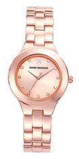 Mark Maddox Pink Gold Mm7010-97 - Case: Stainless Steel And Solid Metal - 30 Mm - Stainless Steel Bracelet - Water Resistant: 30 Meters