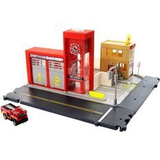 MATCHBOX Caserne de Pompiers - Circuit / Petite Voiture - 3 ans et +