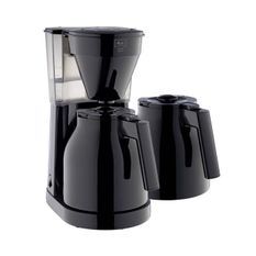 MELITTA Easy Therm II - Cafetiere filtre 1L - 1050 W + 2eme verseuse - Noir