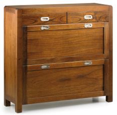 Meuble à chaussures en bois massif de Mindy marron SOKY