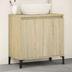 Meuble d'évier chêne sonoma 58x33x60 cm bois d'ingénierie