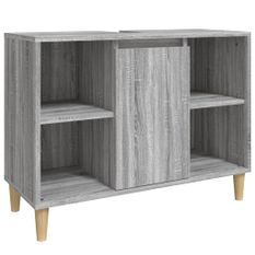 Meuble d'évier sonoma gris 80x33x60 cm bois d'ingénierie