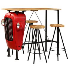 Meuble de bar 5 pcs Bois massif de manguier 120x60x107 cm