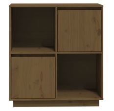 Meuble de rangement 2 portes 2 niches en Pin massif Klara 74 cm