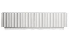 Meuble de rangement 4 portes ciment blanc Klikey 220 cm