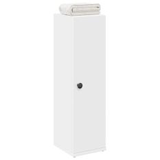 Meuble de salle de bain avec porte-rouleau blanc 20,5x22x72 cm