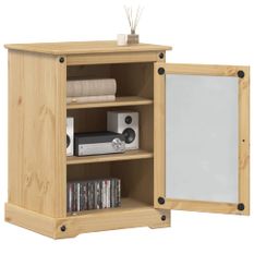 Meuble HiFi Corona 60x50x82 cm bois de pin massif