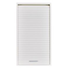 Meuble mural de cuisine blanc à rideau KUMA 40 cm – Élément haut avec étagères réglables
