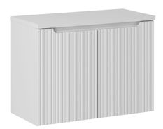 Meuble sous vasque suspendu 2 portes avec plan NOVA BLANC