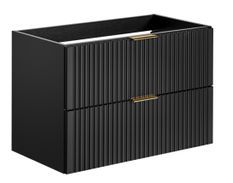Meuble sous-vasque suspendu 2 tiroirs ADEL – Design rainuré