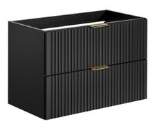 Meuble sous-vasque suspendu 2 tiroirs ADEL – Design rainuré