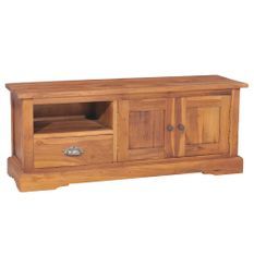 Meuble TV 100x30x40 cm Bois de teck solide 3