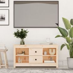 Meuble TV 103x36,5x52 cm Bois de pin massif