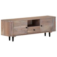 Meuble TV 118x30x40 cm Bois d'acacia massif