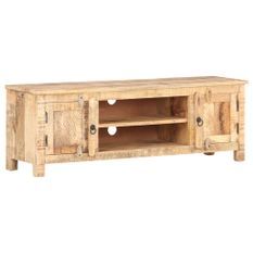 Meuble TV 120x30x40 cm Bois de manguier brut 3