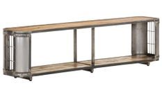 Meuble TV 150x30x40 cm Bois massif de manguier Kizzo 150