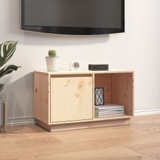 Meuble TV 74x35x44 cm Bois de pin massif