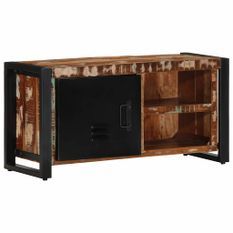 Meuble TV 80x30x40 cm bois de récupération massif