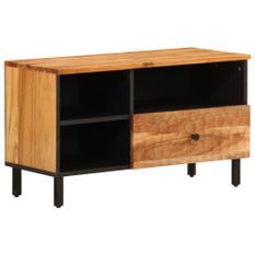 Meuble TV 80x33x46 cm bois d'acacia massif