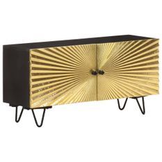 Meuble TV 90x30x45 cm Bois de manguier massif 2