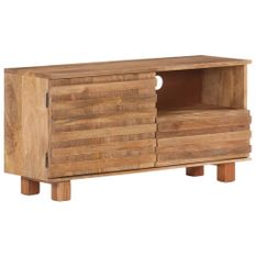 Meuble TV 90x30x45 cm Bois de manguier massif