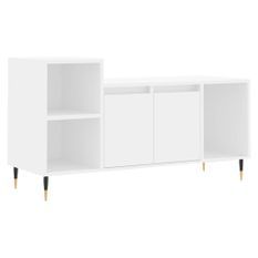 Meuble TV Blanc 100x35x55 cm Bois d'ingénierie