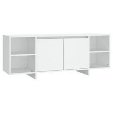 Meuble TV Blanc 130x35x50 cm