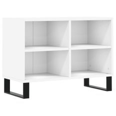 Meuble TV blanc 69,5 x 30 x 50 cm bois d'ingénierie