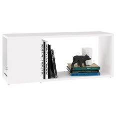 Meuble TV Blanc 80x24x32 cm