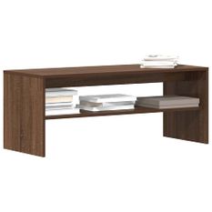 Meuble TV Chêne marron 100x40x40 cm Bois d'ingénierie