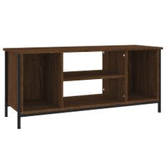 Meuble TV chêne marron 102x35x45 cm bois d'ingénierie