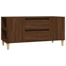 Meuble TV Chêne marron 102x44,5x50 cm Bois d'ingénierie