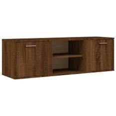 Meuble TV chêne marron 120x34x37 cm bois d'ingénierie