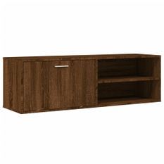 Meuble TV chêne marron 120x34x37 cm bois d'ingénierie