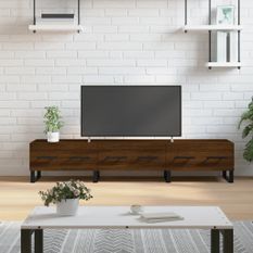 Meuble TV chêne marron 150x36x30 cm bois d'ingénierie