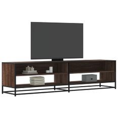 Meuble TV chêne marron 180,5x40x46 cm bois d'ingénierie