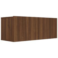 Meuble TV Chêne marron 80x30x30 cm Bois d'ingénierie